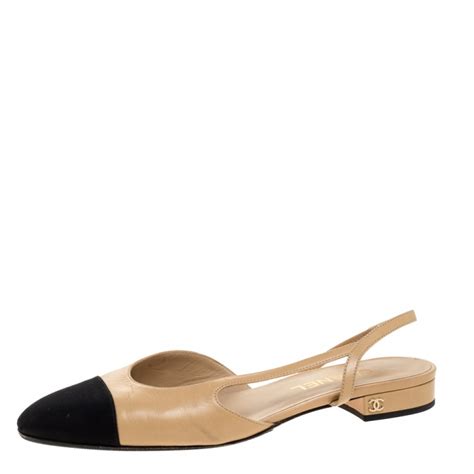 slingback shoes like chanel|chanel style slingback flats.